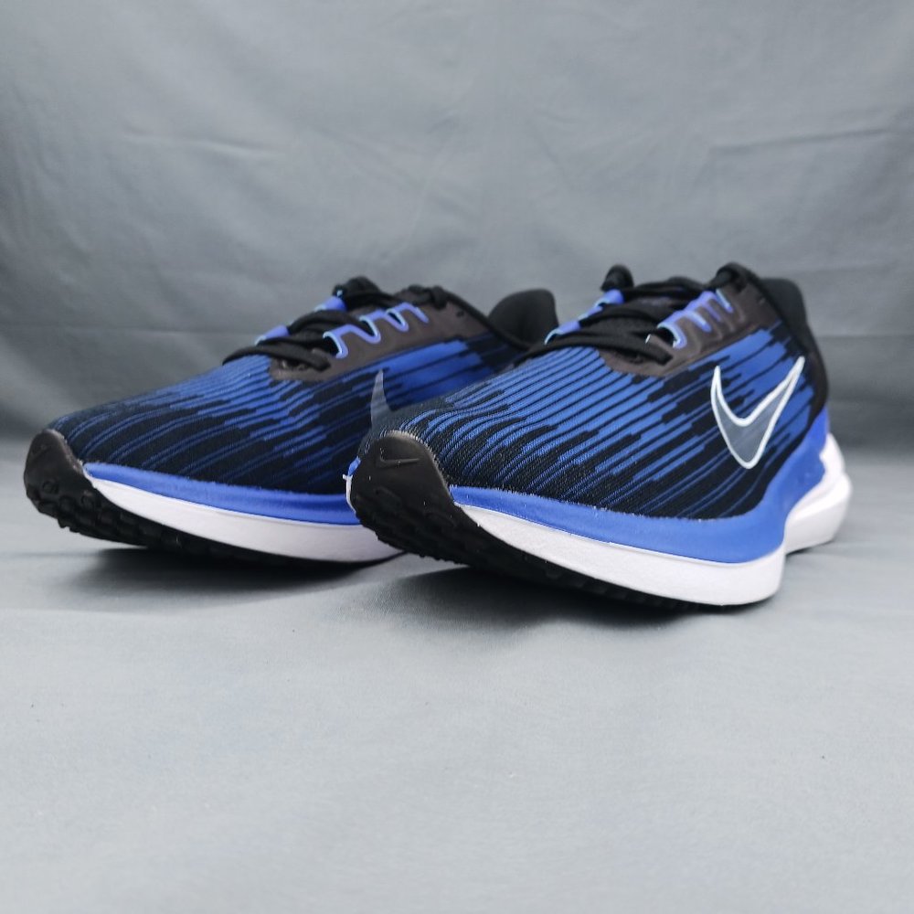 Nike Air Winflo 9 Low Men's Running Shoes Black Blue White DD6203 004 Sizes 8-12 - Picture 2 of 10